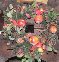 Vintage Apple Fall Wreath
