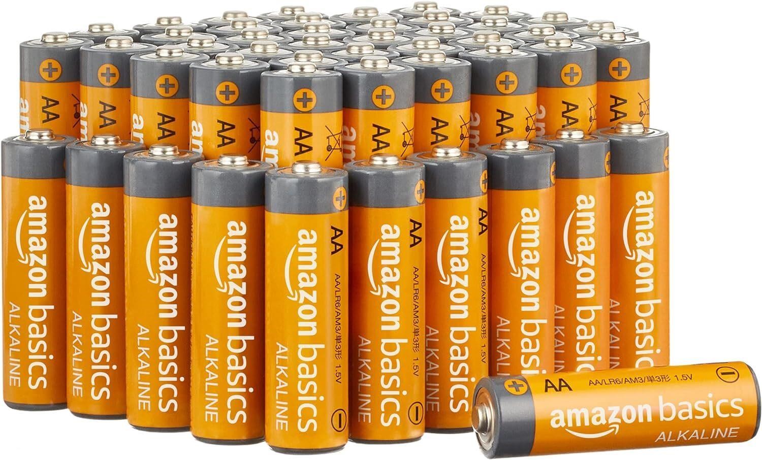 Amazon Basics 48-Pack AA Alkaline Batteries