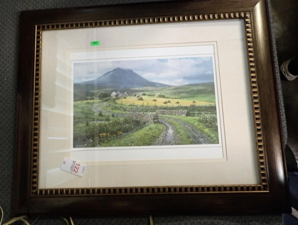 P ELLENSHAW "ERRIGAL MOUNTAINS" SIGNED PRINT 22x18