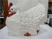 Porcelain  Hen  13x11