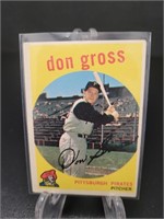 1959 Topps, Don Gross baseball card