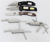 Lot of 6 Misc Pocket Folding Knives