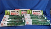 9 Boxes Christmas Lights-3 w/50 & 6 w/35
