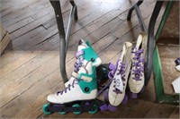 Two pairs of skates on Rink Master