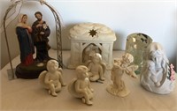 Religious Statues, Cherubs, Nativity, Mary and