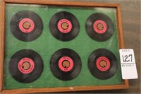 FRAMED MINI 45 RECORDS