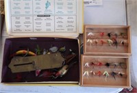 Qty of vintage fishing tackle to include (2)