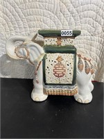Asian Ceramic Elephant Stand