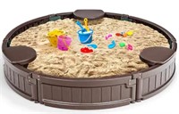 Retail$180 4ftx4ft Plastic Round Sandbox