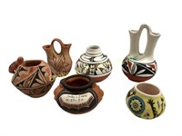 Six Pieces South West Native American Pottery