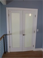 Frosted Glass French Door