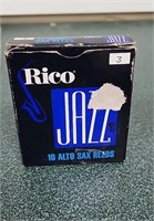 Six (6) Rico Select Jazz Alto Sax Reeds