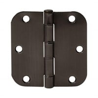 Basics Rounded 3.5 Inch x 3.5 Inch Door Hinges, 1