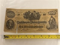 $100 bill confederate states of America