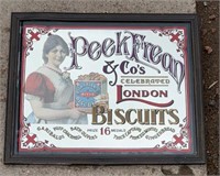 Vintage PEEK Frean & Co Biscuit Advert. Mirror