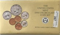 1990PD US Mint Set UNC