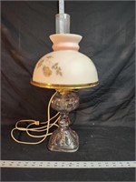 Electric converted kerosene lamp