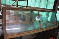 Oak & Glass Display Case (BUYER RESPONSIBLE FOR