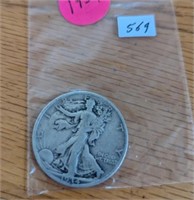 1934 Walking Liberty Half