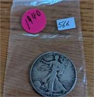 1940 Walking Liberty Half