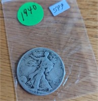 1940 Walking Liberty Half