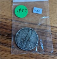 1940 Walking Liberty Half