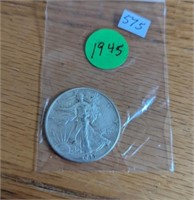 1945 Walking Liberty Half