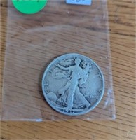 1937 Walking Liberty Half