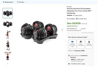 B7686  Bowflex 552 Dumbbell Set - Black