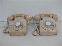 Two Vtg Rotary Phones Untested