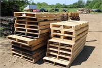 (20) Wood Pallets,  Approx 30"x 64" & 36"x 5Ft