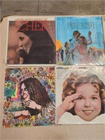 LP Vinyl Records- Cher, Tiny Tim, John Gary,