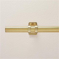 84 120 Steel Curtain Rod  Antiqued Brass Finish