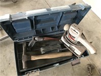 Tool Box w/ Tools & Electric Sander