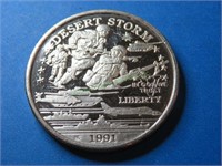 1991 Desert Storm 1 oz. Silver Round