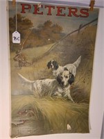 Vintage Poster Quail Hunter w/ Dogs