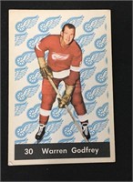 1961 Parkhurst Hockey Card Warren Godfrey