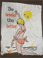 Vintage The Briefer The Better Beach Towel