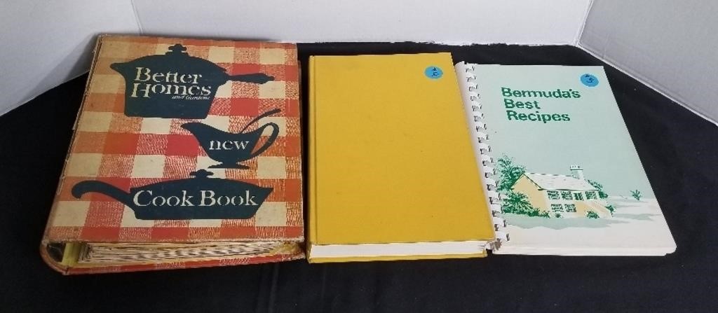 (3) Vintage Cookbooks: 1962 Better Homes