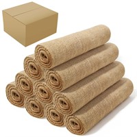 ANQLRMD 10 Pack Burlap Table Runners Bulk (12 x 1