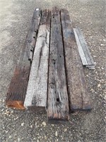 4 Large beams; all are approx. 8 1/2' long;2 @  8"