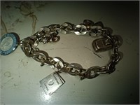 Sterling Silver Charm Bracelet  30.25 g