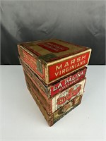 Old Cigar boxes Marsh others