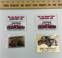 Vintage 1950s Car Stickers