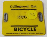 COLLINGWOOD BICYCLE PLATE