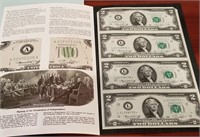 819 - $2 US CURRENCY COLLECTOR SET