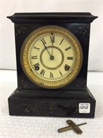 Iron Waterbury Keywind Clock w/ Key