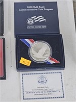 90% silver 2008 Bald Eagle coin
