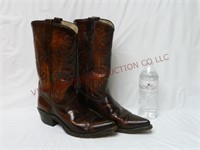 Stitched Cowboy Boots ~ Size 8 1/2 D ~ Made in USA