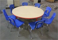 4FT Round Table w/(8) Chairs